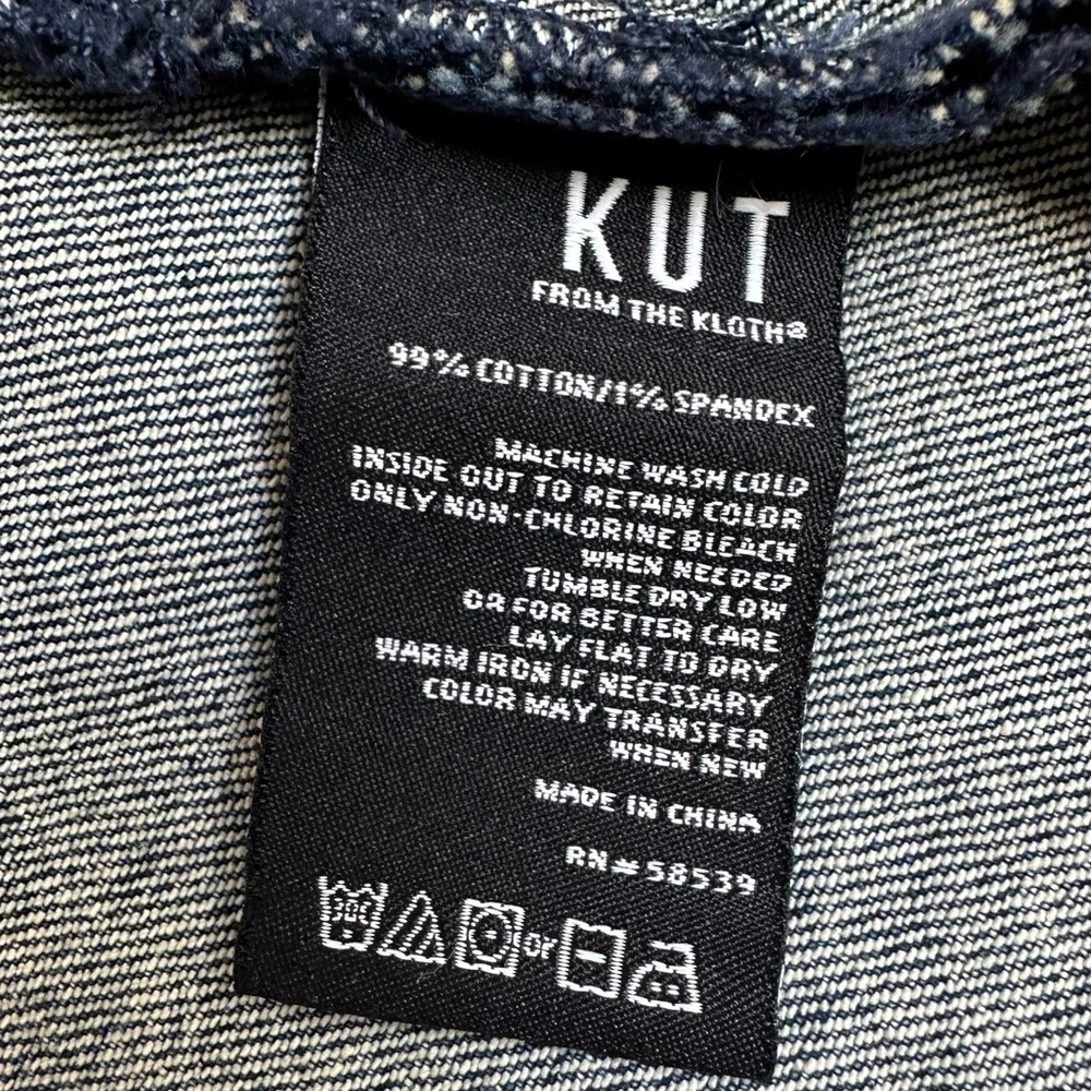 Kut from the Kloth Joni Denim Shirt Jacket in Adore Wash Size Small
